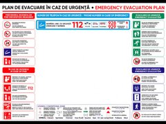 Placuta cu plan de evacuare in caz de incendiu